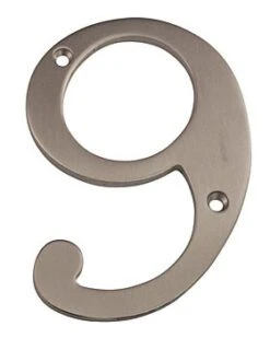 Deltana 6" (152mm) Solid Brass House Numbers - (Satin Nickel) -Amerock Sales Shop del rn4 9u15 huge