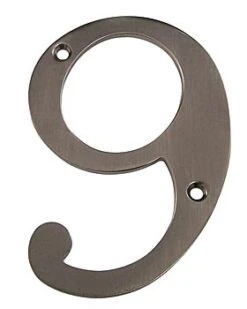 Deltana 6" (152mm) Solid Brass House Numbers - (Antique Nickel) 29 Deltana 6" (152mm) Solid Brass House Numbers - (Antique Nickel) -Amerock Sales Shop del rn4 9u15a huge 1