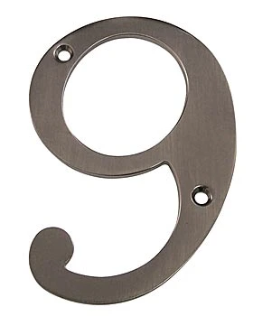 Deltana 4" (102mm) Solid Brass House Numbers - (Antique Nickel) 10 Deltana 4" (102mm) Solid Brass House Numbers - (Antique Nickel) - Image 10