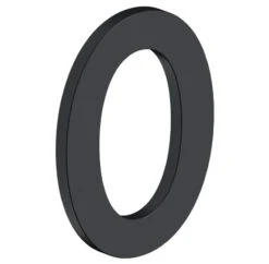 Deltana 4" (102mm) Modern B-Series House Numbers - (Flat Black) -Amerock Sales Shop del rnb 0u19 big 1