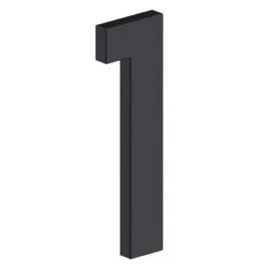 Deltana 4" (102mm) Modern B-Series House Numbers - (Flat Black) -Amerock Sales Shop del rnb 1u19 big 1