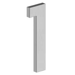 Deltana 4" (102mm) Modern B-Series House Numbers - (Satin Stainless Steel) -Amerock Sales Shop del rnb 1u32d big 1