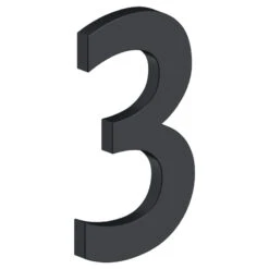 Deltana 4" (102mm) Modern B-Series House Numbers - (Flat Black) -Amerock Sales Shop del rnb 3u19 big 1