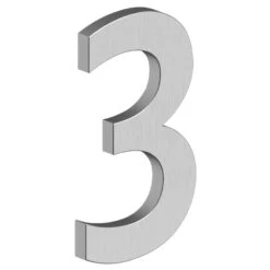 Deltana 4" (102mm) Modern B-Series House Numbers - (Satin Stainless Steel) -Amerock Sales Shop del rnb 3u32d big 1