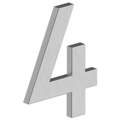 Deltana 4" (102mm) Modern B-Series House Numbers - (Satin Stainless Steel) -Amerock Sales Shop del rnb 4u32d big 1