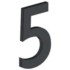 Deltana 4" (102mm) Modern B-Series House Numbers - (Flat Black) -Amerock Sales Shop del rnb 5u19 big 1