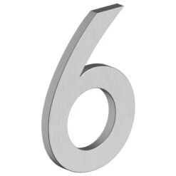 Deltana 4" (102mm) Modern B-Series House Numbers - (Satin Stainless Steel) -Amerock Sales Shop del rnb 6u32d big 1