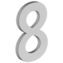 Deltana 4" (102mm) Modern B-Series House Numbers - (Satin Stainless Steel) -Amerock Sales Shop del rnb 8u32d big