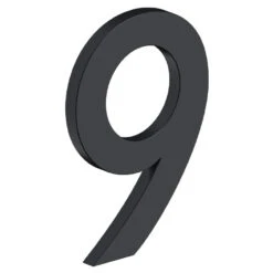 Deltana 4" (102mm) Modern B-Series House Numbers - (Flat Black) -Amerock Sales Shop del rnb 9u19 big 1