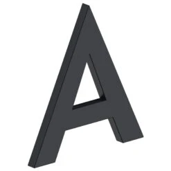 Deltana 4" (102mm) Modern B-Series House Letters - (Flat Black)