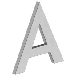 Deltana 4" (102mm) Modern B-Series House Letters - (Satin Stainless Steel)