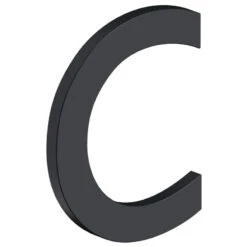 Deltana 4" (102mm) Modern B-Series House Letters - (Flat Black) -Amerock Sales Shop del rnb cu19 big 1