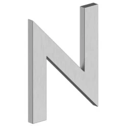 Deltana 4" (102mm) Modern B-Series House Letters - (Satin Stainless Steel) -Amerock Sales Shop del rnb nu32d big 1