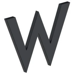 Deltana 4" (102mm) Modern B-Series House Letters - (Flat Black) -Amerock Sales Shop del rnb wu19 big