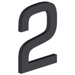 Deltana 4" (102mm) Modern E-Series House Numbers - (Flat Black) -Amerock Sales Shop del rne 2u19 big 1
