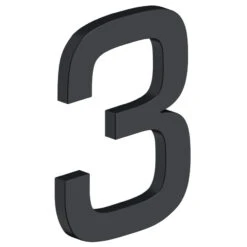 Deltana 4" (102mm) Modern E-Series House Numbers - (Flat Black) -Amerock Sales Shop del rne 3u19 big