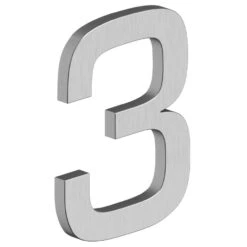 Deltana 4" (102mm) Modern E-Series House Numbers - (Satin Stainless Steel) -Amerock Sales Shop del rne 3u32d big 1