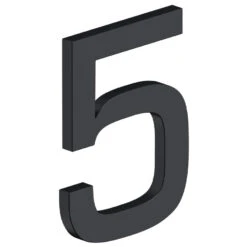 Deltana 4" (102mm) Modern E-Series House Numbers - (Flat Black) -Amerock Sales Shop del rne 5u19 big