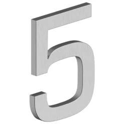 Deltana 4" (102mm) Modern E-Series House Numbers - (Satin Stainless Steel) -Amerock Sales Shop del rne 5u32d big