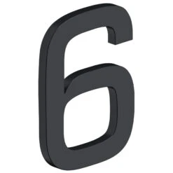 Deltana 4" (102mm) Modern E-Series House Numbers - (Flat Black) -Amerock Sales Shop del rne 6u19 big 1