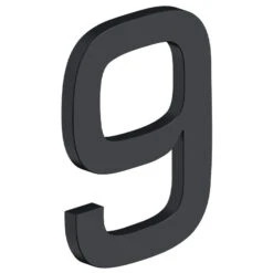 Deltana 4" (102mm) Modern E-Series House Numbers - (Flat Black) -Amerock Sales Shop del rne 9u19 big