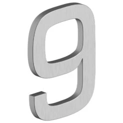 Deltana 4" (102mm) Modern E-Series House Numbers - (Satin Stainless Steel) -Amerock Sales Shop del rne 9u32d big