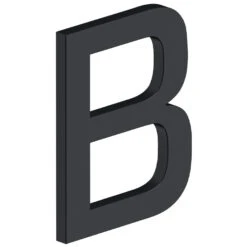 Deltana 4" (102mm) Modern E-Series House Letters - (Flat Black) -Amerock Sales Shop del rne bu19 big 1