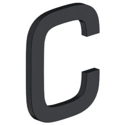 Deltana 4" (102mm) Modern E-Series House Letters - (Flat Black) -Amerock Sales Shop del rne cu19 big 1