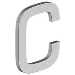 Deltana 4" (102mm) Modern E-Series House Letters - (Satin Stainless Steel) -Amerock Sales Shop del rne cu32d big 1