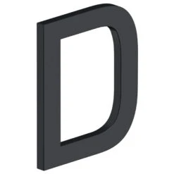 Deltana 4" (102mm) Modern E-Series House Letters - (Flat Black) -Amerock Sales Shop del rne du19 big