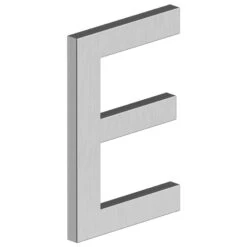 Deltana 4" (102mm) Modern E-Series House Letters - (Satin Stainless Steel) -Amerock Sales Shop del rne eu32d big 1