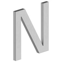 Deltana 4" (102mm) Modern E-Series House Letters - (Satin Stainless Steel) -Amerock Sales Shop del rne nu32d big