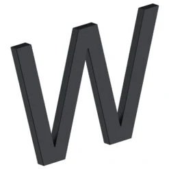 Deltana 4" (102mm) Modern E-Series House Letters - (Flat Black) -Amerock Sales Shop del rne wu19 big 1