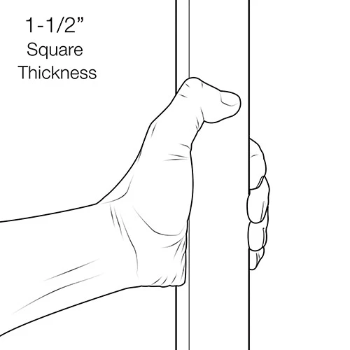 Deltana Stainless Steel 36" (914mm) Center-to-Center Contemporary Door Pull - EACH (Brushed Stainless Steel) 2 Deltana Stainless Steel 36" (914mm) Center-to-Center Contemporary Door Pull - EACH (Brushed Stainless Steel) - Image 2