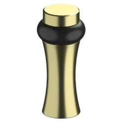 Deltana 3-1/2" (89mm) Decorative Universal Floor Door Stop (Unlacquered Brass)