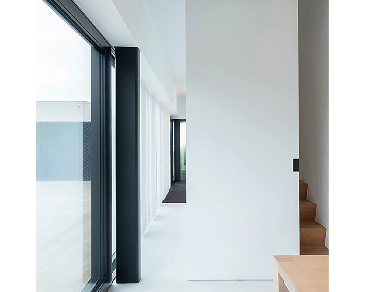 Sugatsune Stainless Steel Sliding Door Pull For1-3/4in. Thick Door - (Satin Black) 2 Sugatsune Stainless Steel Sliding Door Pull For1-3/4in. Thick Door - (Satin Black) - Image 2