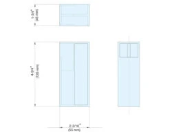 Sugatsune Stainless Steel Sliding Door Pull For1-3/4in. Thick Door - (Satin Black) 5 Sugatsune Stainless Steel Sliding Door Pull For1-3/4in. Thick Door - (Satin Black) -Amerock Sales Shop dsi 4251 45 bl spec big