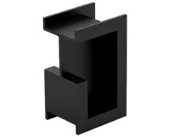 Sugatsune Stainless Steel Sliding Door Pull For 1-3/8in. Thick Door - (Satin Black)