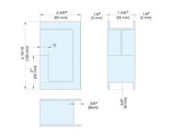 Sugatsune Stainless Steel Sliding Door Pull For 1-3/8in. Thick Door - (Satin Black) 7 Sugatsune Stainless Steel Sliding Door Pull For 1-3/8in. Thick Door - (Satin Black) -Amerock Sales Shop dsi 4253 35 spec big