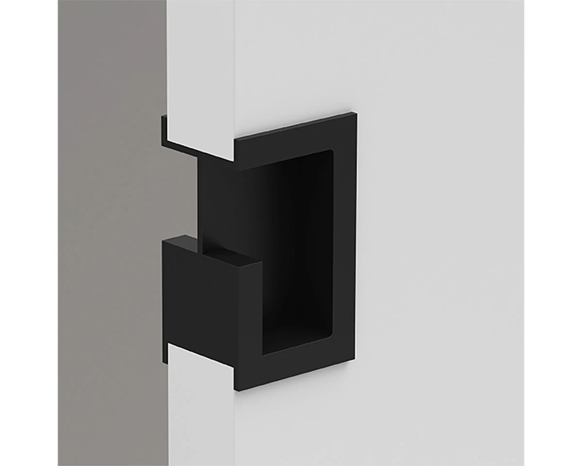 Sugatsune Stainless Steel Sliding Door Pull For 1-3/4in. Thick Door - (Satin Black) 2 Sugatsune Stainless Steel Sliding Door Pull For 1-3/4in. Thick Door - (Satin Black) - Image 2