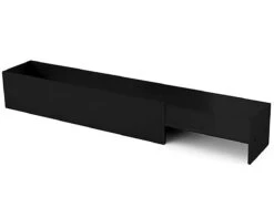 Sugatsune Stainless Steel 11-13/16" (300mm) Slim Sliding Door Pull For 1-3/4" (44mm) Thick Door - (Satin Black) -Amerock Sales Shop dsi 4254s300 45 bl 3 big