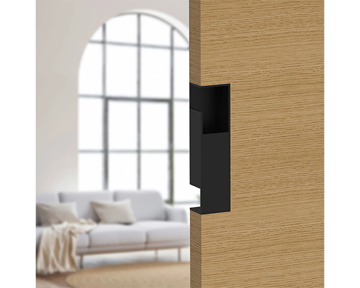 Sugatsune Stainless Steel 7-7/8" (200mm) Sliding Door Pull For 1-3/4" (44mm) Thick Door - (Satin Black) 3 Sugatsune Stainless Steel 7-7/8" (200mm) Sliding Door Pull For 1-3/4" (44mm) Thick Door - (Satin Black) - Image 3