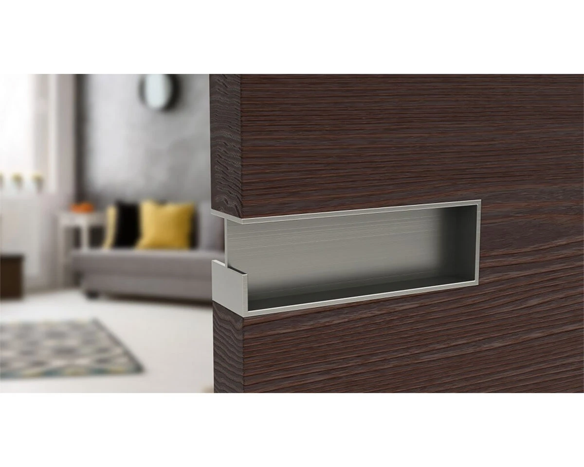 Sugatsune Stainless Steel 2" (51mm) Sliding Door Pull For 1-3/8" (35mm) Thick Door - (Satin Stainless Steel) 2 Sugatsune Stainless Steel 2" (51mm) Sliding Door Pull For 1-3/8" (35mm) Thick Door - (Satin Stainless Steel) - Image 2