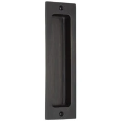Emtek Sandcast Rustic Modern 6" (152mm) Rectangle Flush Pull - EACH -Amerock Sales Shop emt 220406 mb big 1