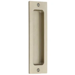 Emtek Sandcast Rustic Modern 6" (152mm) Rectangle Flush Pull - EACH -Amerock Sales Shop emt 220406 twb big