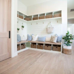 Emtek Sandcast Rustic Modern 8" (203mm) Rectangle Flush Pull - EACH -Amerock Sales Shop emt 220408fb installed2 big 1