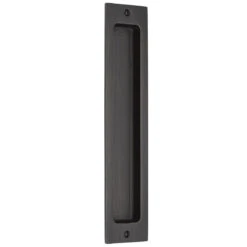 Emtek Sandcast Rustic Modern 10" (254mm) Rectangle Flush Pull - EACH -Amerock Sales Shop emt 220410 fb big 2