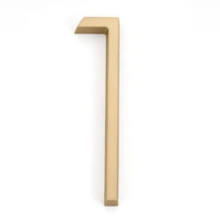 Emtek 7" (178mm) Modern House Numbers - (Satin Brass) -Amerock Sales Shop emt 2831 us4 digit 1 big 1