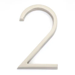 Emtek 7" (178mm) Modern House Numbers - (Satin Nickel) -Amerock Sales Shop emt 2832 us15 digit 2 big 1
