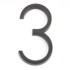 Emtek 7" (178mm) Modern House Numbers - (Oil Rubbed Bronze) -Amerock Sales Shop emt 2833 us10b digit 3 big
